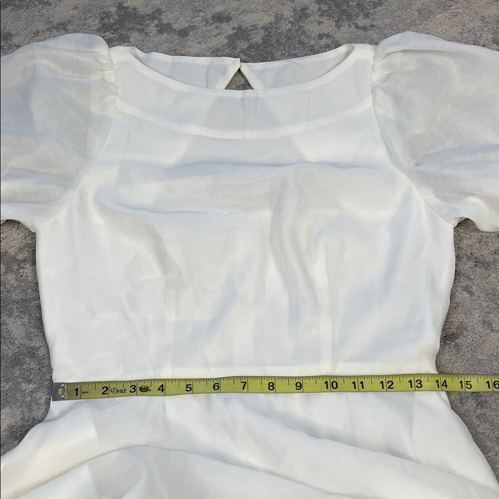 Mestiza New York Faye Sample Dress Ivory White Sample Bohemian Sz 6 - Picture 10 of 13